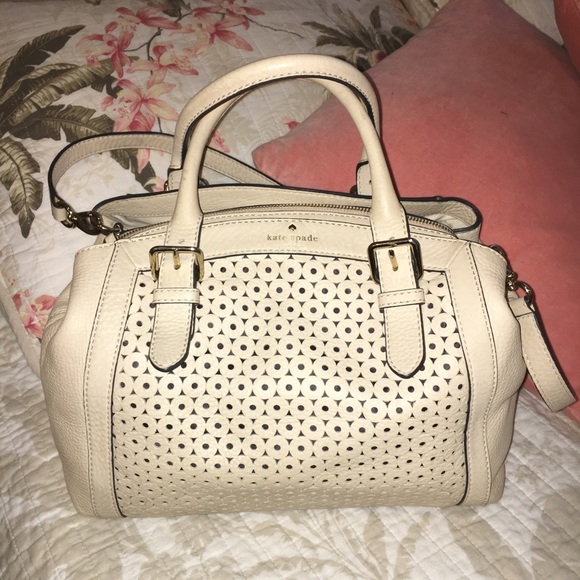 Kate Spade Perforated Leather Satchel - Picture 2 of 8